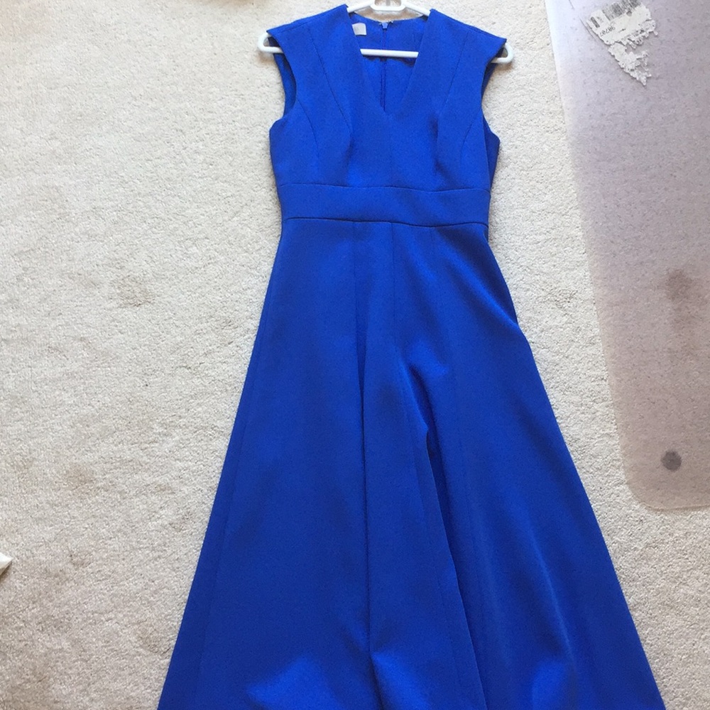Hobbs Blue Midi Dress